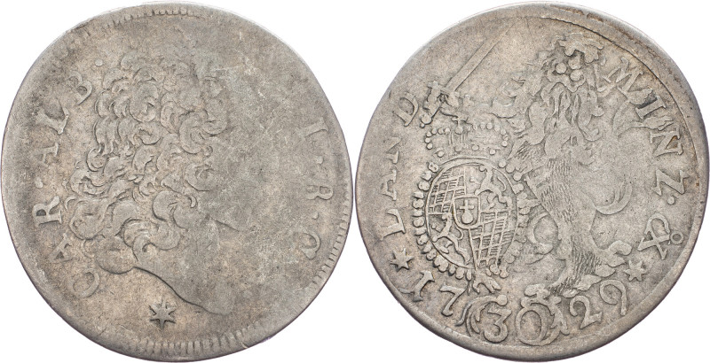 Germany, 30 Kreuzer 1729 Bayern, 30 Kreuzer 1729, Ag; F

Grade: F 

