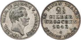 Germany, 2 1/2 Silber Groschen 1843, A