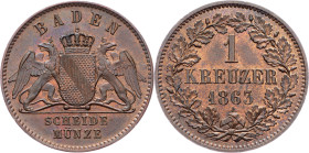 Germany, 1 Kreuzer 1863