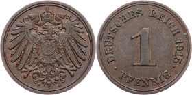 Germany, 1 Pfennig 1915, E