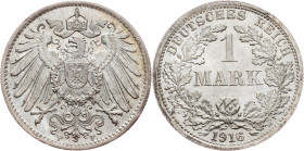 Germany, 1 Mark 1916, F