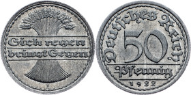 Germany, 50 Pfennig 1922, F