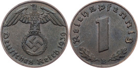 Germany, 1 Pfennig 1939, B