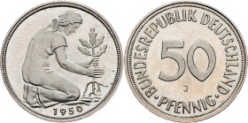 Germany, 50 Pfennig 1950, J