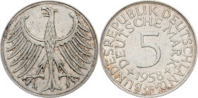 Germany, 5 Mark 1958, F