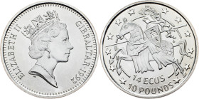 Gibraltar, 14 ECUs 1992