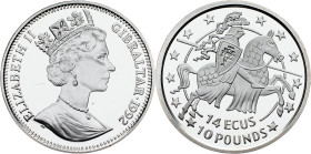 Gibraltar, 14 ECUs 1992