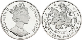 Gibraltar, 35 ECUS / 25 Pounds 1991, Surrey