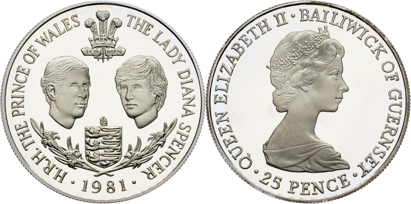 Guernsey, 25 Pence 1981 Guernsey, 25 Pence 1981, 28,28 g, Ag (925/1000), KM# 36a...