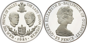 Guernsey, 25 Pence 1981