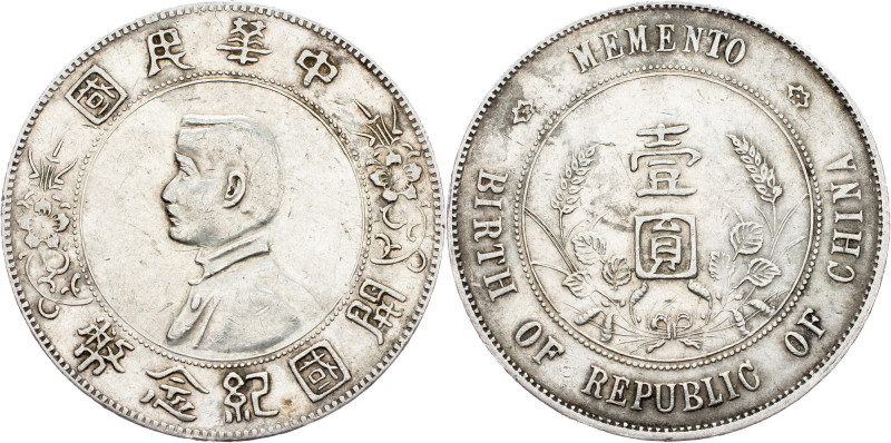 China, 1 Yuan 1927 China, 1 Yuan 1927, Ag (890/1000), Y# 318|Scratchies; VF

G...