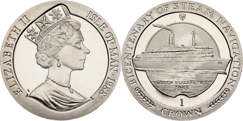 Isle of Man, 1 Crown 1988 Isle of Man, 1 Crown 1988, Copper-nickel|mint luster; ...