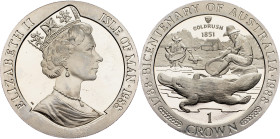 Isle of Man, 1 Crown 1988