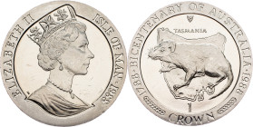 Isle of Man, 1 Crown 1988
