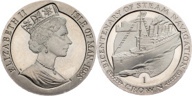 Isle of Man, 1 Crown 1988