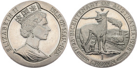 Isle of Man, 1 Crown 1988