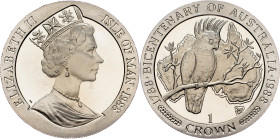 Isle of Man, 1 Crown 1988