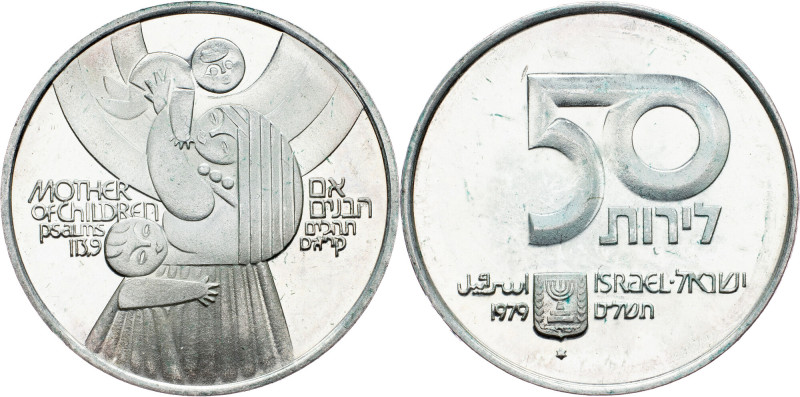 Israel, 50 Lirot 1979, Jerusalem Israel, 50 Lirot 1979, Jerusalem, 20 g, Ag (500...
