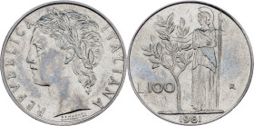 Italy, 100 Lire 1961, R