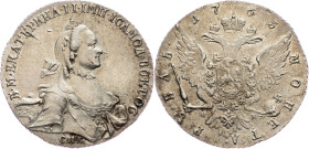 Russia, 1 Rouble 1763, СПБ-НК