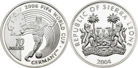 Sierra Leone, 10 Dollars 2004