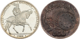 Spain, 5 ECU 1989