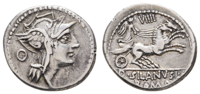 Antike Römer
Münzen Römische Republik D. Iunius Silanus, Denar (4,070 g), 91 v....