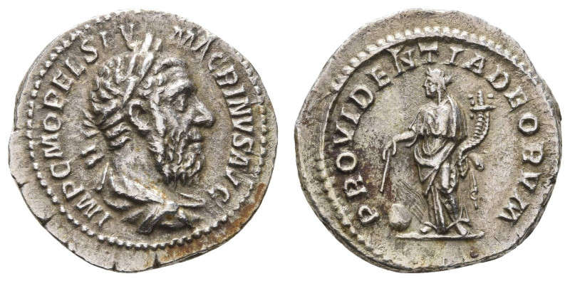 Antike Römer
Münzen Römische Kaiserzeit Macrinus, 217-218, Denar (2,94 g), Rom....