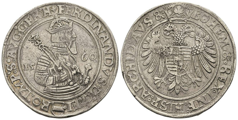 Münzen des Römisch Deutschen Reiches
 Joachimsthal, Taler, 1560, Ferdinand I. M...