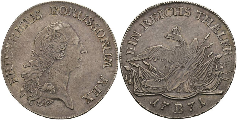 Deutschland bis 1800 Brandenburg-Preussen Königreich
 Taler, 1771, B, Friedrich...