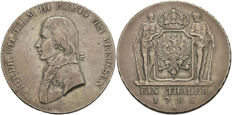 Deutschland bis 1800 Brandenburg-Preussen Königreich
 Taler, 1798, A, Friedrich...