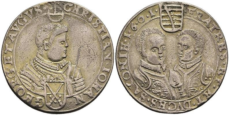 Deutschland bis 1800 Sachsen Albertinische Linie Kurfürstentum
 1/8 Taler, 1601...