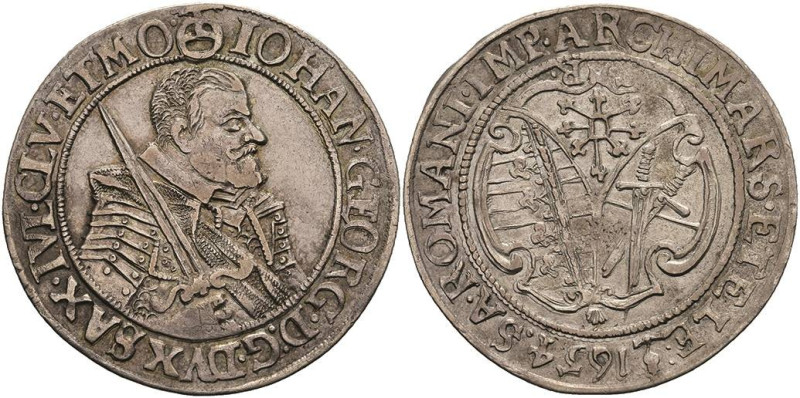 Deutschland bis 1800 Sachsen Albertinische Linie Kurfürstentum
 1/4 Taler, 1654...