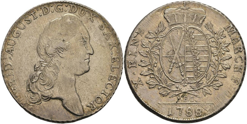 Deutschland bis 1800 Sachsen Albertinische Linie Kurfürstentum
 Taler, 1788, Fr...