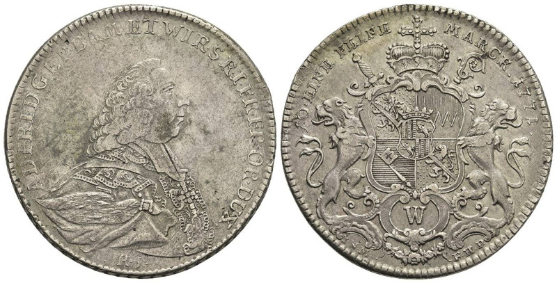 Deutschland bis 1800 Würzburg Bistum
 Taler, 1771, Adam Friedrich von Seinsheim...