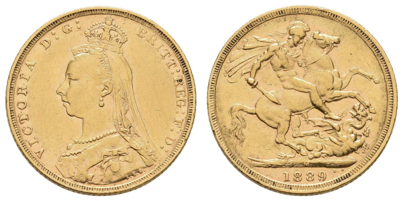 Europa und Übersee Australien
 Victoria, 1837-1901. Sovereign 1889 Melbourne 7....