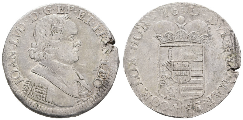 Europa und Übersee Belgien
 Patagon (27,72g), 1690, Lüttich, Typ A: Der Knopf s...