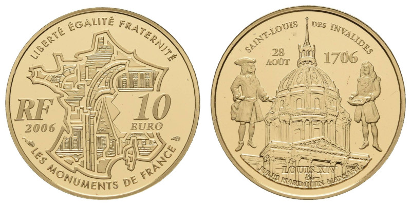 Europa und Übersee Frankreich
 10 Euro, 2006, Paris, Invalidendom, nur 500 Stüc...