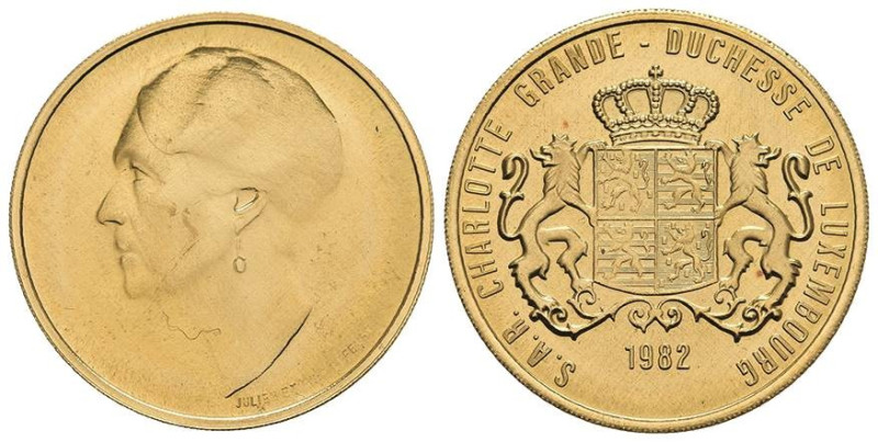 Europa und Übersee Luxemburg
 Goldmedaille (40 Francs), 1982, Charlotte, Probst...