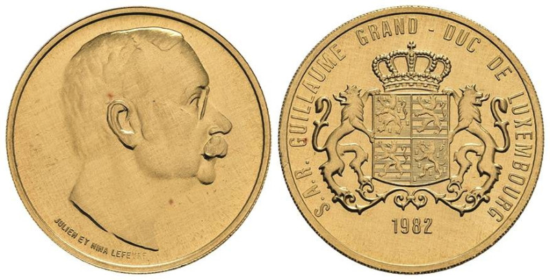 Europa und Übersee Luxemburg
 Goldmedaille (40 Francs), 1982, Guillaume, Probst...