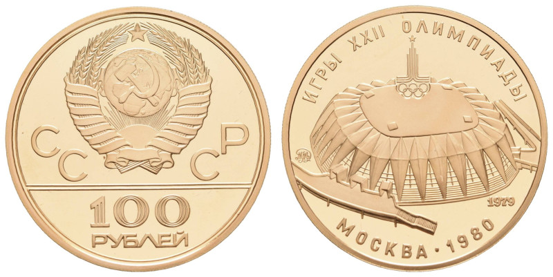 Europa und Übersee Russland Sowjetunion 1924-1991
 100 Rubel, Gold, 1979, Moska...