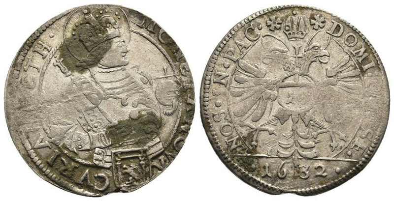 Europa und Übersee Schweiz
 Chur, 10 Kreuzer, 1632, HMZ 2-489h, Belag, ss.

C...