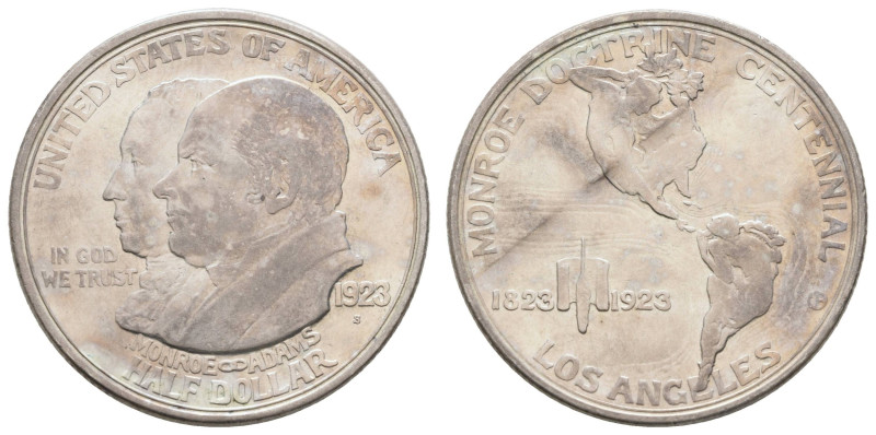 Europa und Übersee USA
 Halfdollar 1923 San Francisco Monroe Doktrin. Unregelmä...