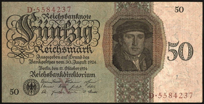 Banknoten Deutsche Reichsbanknoten 1874-1945
 Weimarer Republik, Deutsche Reich...