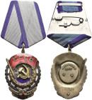 Ausländische Orden und Ehrenzeichen nach 1871
 UdSSR, Orden des Roten Arbeitsbanners, 4. Typ (1943), Silber, teilweise vergoldet, emailliert, rücksei...