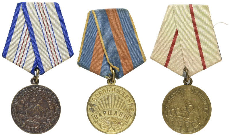 Ausländische Orden und Ehrenzeichen nach 1871
 UdSSR. Lot aus drei schönen Meda...