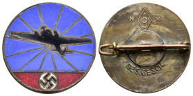 Kleinabzeichen, Mitgliedsnadeln 1871-1945
 Reichsluftschutz, Abzeichen für den Flugmeldedienst, 2. Fotm, emailliert, rückseitig mit Herstellerzeichen...