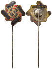 Kleinabzeichen, Mitgliedsnadeln 1871-1945
 Technische Nothilfe (TN), Zivilabzeichen 3. Form, emailliert, rückseitig mit "GES.GESCH." und Nummer "525"...