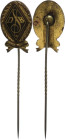 Kleinabzeichen, Mitgliedsnadeln 1871-1945
 Deutscher Sängerbund (DSV), Goldene Ehrennadel, 3. Form, Hüs. 6712 h, Zustand 2-3.

German singer federa...
