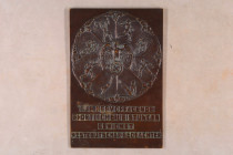 Plaketten, nichttragbare Medaillen und Preise
 Bronzeplakette "Für Hervorragende Sportliche Leistungen Gewidmet Westdeutscher Beobachter", rückseitig...